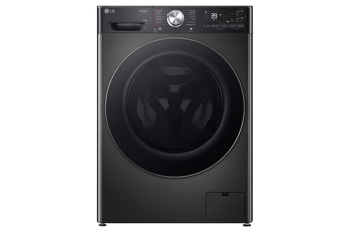 LG 13kg AI DD™ ezDispense™ Washing Machine, Platinum Black, F4Y913BCTA1